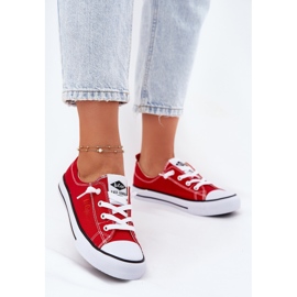 Materielle Frauen-Sneaker Lee Cooper LCW-25-02-3298L Rot 2