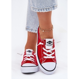 Materielle Frauen-Sneaker Lee Cooper LCW-25-02-3298L Rot 3