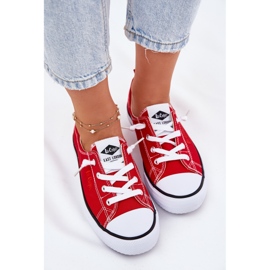 Materielle Frauen-Sneaker Lee Cooper LCW-25-02-3298L Rot 5