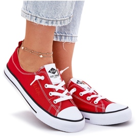 Materielle Frauen-Sneaker Lee Cooper LCW-25-02-3298L Rot 7