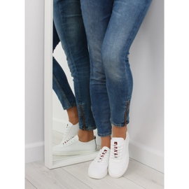 Weiße weiche Damensneaker 2