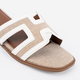 Seastar Weiße Damen-Flip-Flops mit flacher Sohle 1