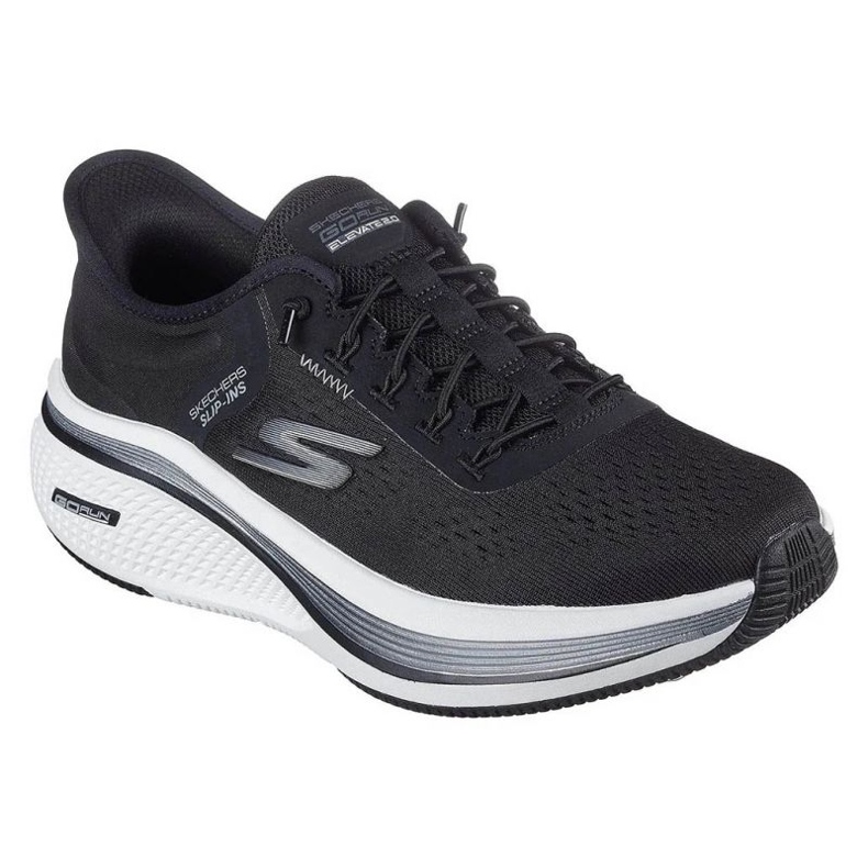 Skechers Slip-Ins GO Run Run Elevate 2,0-Banyan 129006-BKW Schuhe schwarz 1