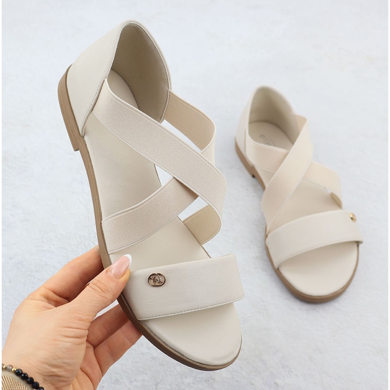 Frauensandalen mit Beige Evento 3884 1
