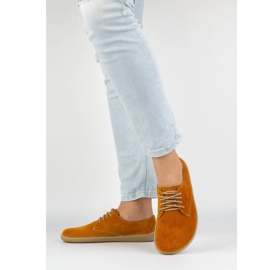 Olivier Barfuß minimalistische Sneaker von Frauen 1288pol gelb 3