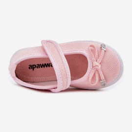 Kinder -Ballerinas mit einem rosa Bogen 3
