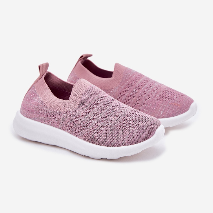 Kinder in den Kinder geschmolzene rosa Sportschuhe 1