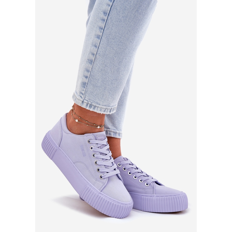 Big Star RR274406 Frauenmaterial Sneaker Lila violett 1