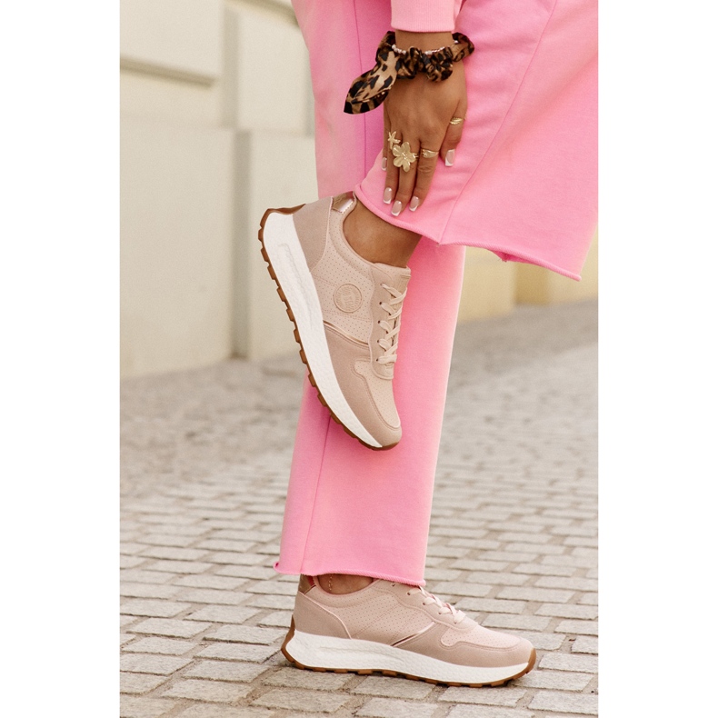 Frauen-Sneaker auf der Plattform Big Star RR274489 Hi-polish Pink System rosa 2