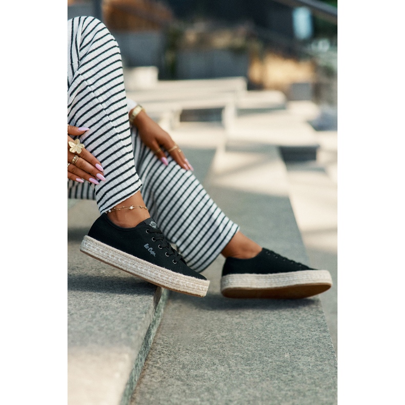Frauen-Sneaker mit Lee Cooper LCW-25-44-3216 Schwarze Turnschuhe 2