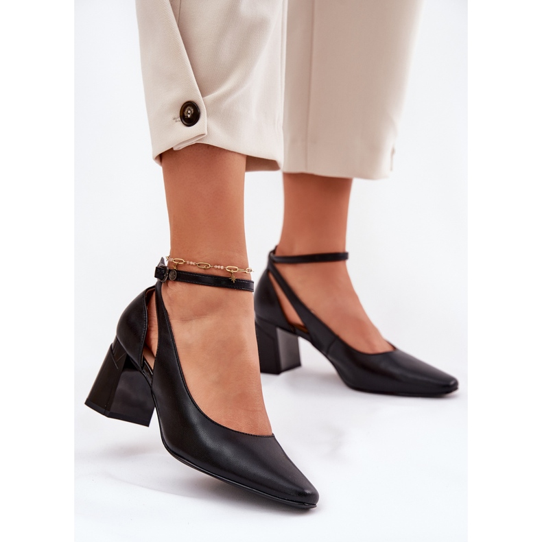 Lederpumpen auf dem Post Maciejka K6816-01 Schwarz 2