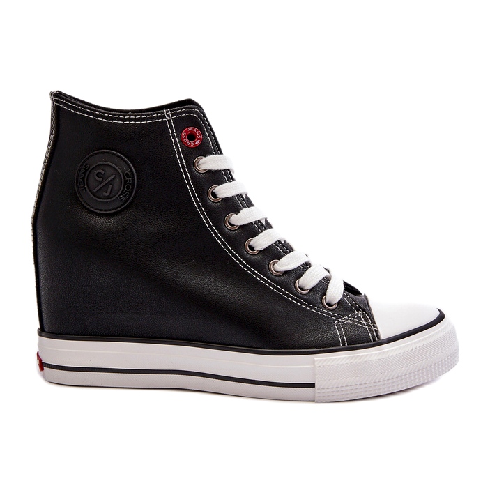 Damen Wedge Sneakers Cross Jeans NN2R4005 Schwarz 1