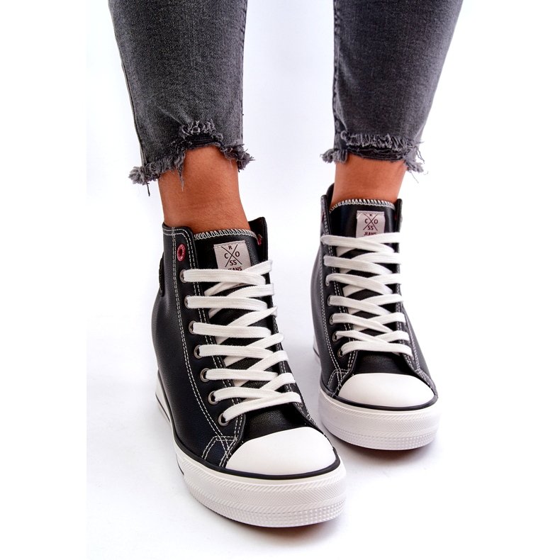 Damen Wedge Sneakers Cross Jeans NN2R4005 Schwarz 5