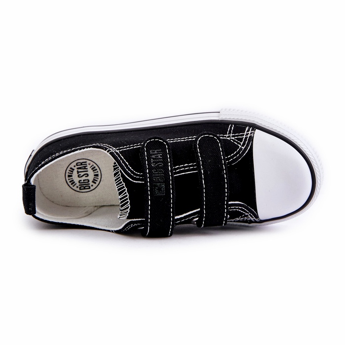 Kinder-Sneaker mit Klettverschluss Big Star OO374008 Schwarz 2