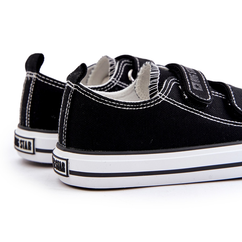 Kinder-Sneaker mit Klettverschluss Big Star OO374008 Schwarz 3