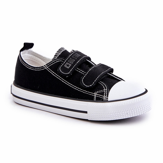 Kinder-Sneaker mit Klettverschluss Big Star OO374008 Schwarz 4