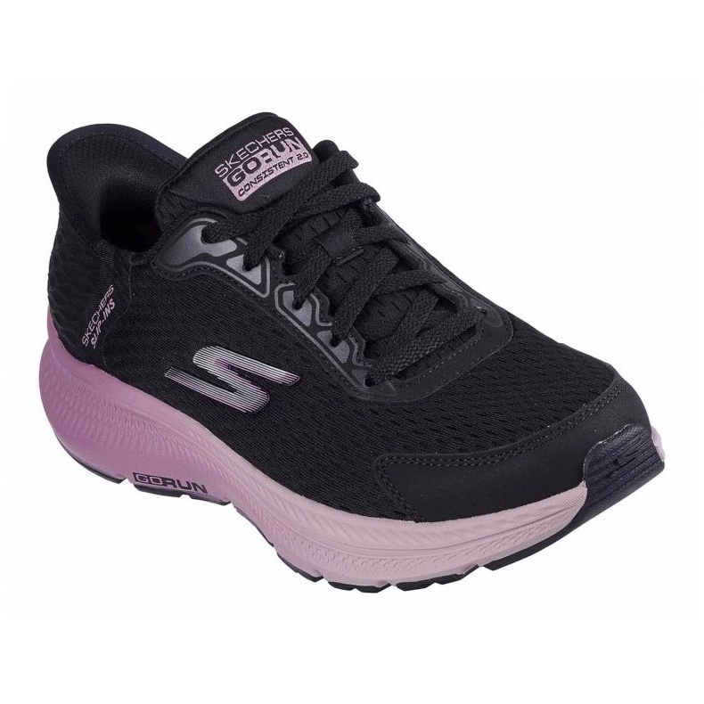 Skechers Slip Ins GO Rennen Sie konsistente 2,0 Kamerunschuhe in 128627-BKMV schwarz 1