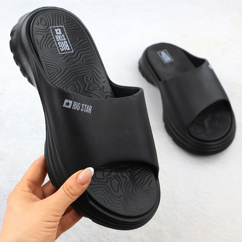 Frauen Sport Kapki auf einem dicken alleinigen schwarzen Big Star RR274A577 1