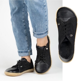 WASAK Barfußschuhe für Frauen minimalistisches Leder 0771W Schwarze Jeans 1