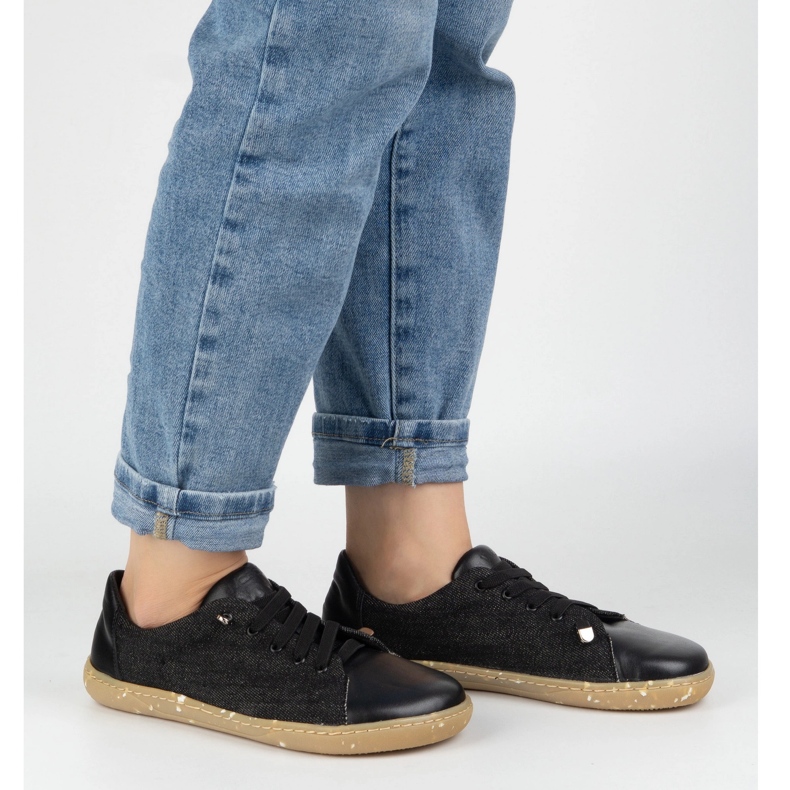 WASAK Barfußschuhe für Frauen minimalistisches Leder 0771W Schwarze Jeans 2