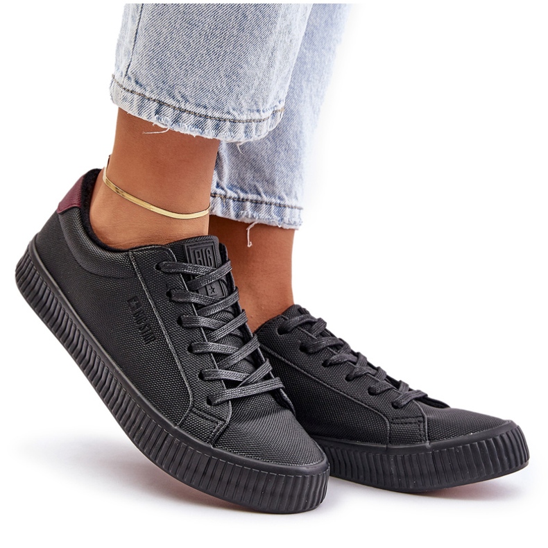 Isolierte Sneaker von Frauen Big Star OO274A462 Schwarz 3