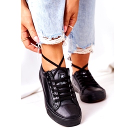NEWS Frauen um Faux-Wildleder-schwarze Sneaker für Frauen 1