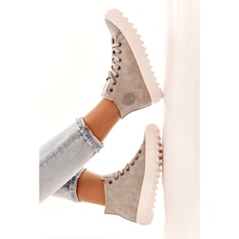 Big Star Sneakers von Frauen hohe isolierte graue EE274114 3