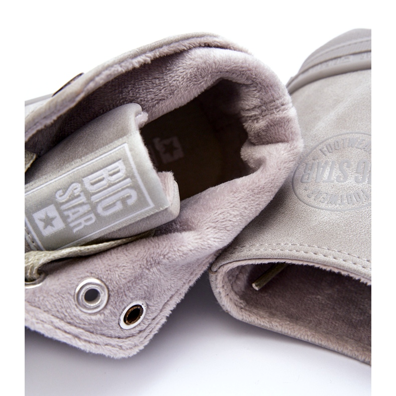 Big Star Sneakers von Frauen hohe isolierte graue EE274114 1