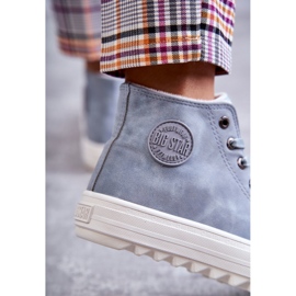 Isolierte Big Star EE274115 von Frauen hellblaue Turnschuhe 3
