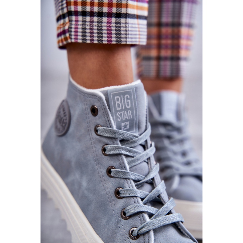 Isolierte Big Star EE274115 von Frauen hellblaue Turnschuhe 2