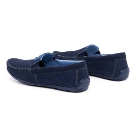 Olivier Herren-Lederslipper 937MA marineblau 4