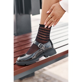 Lackierte Frauenschuhe mit schwarzem Vinceza 62179 Gürtel 4