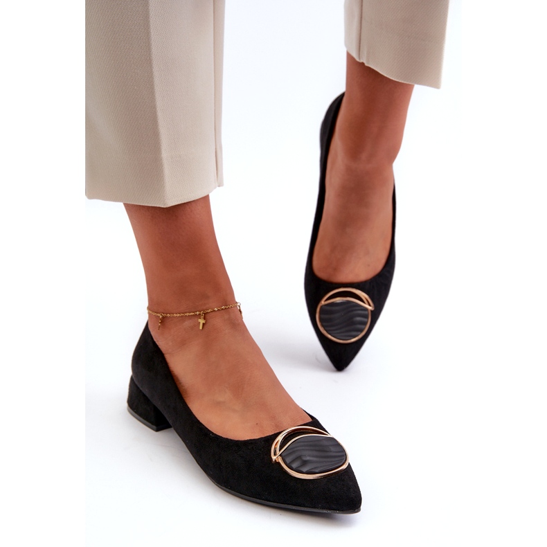 Frauenpumpen für Frauen mit niedrigem Heel mit Öko-ECO-S.Barski Kv27-037 Schwarz 2