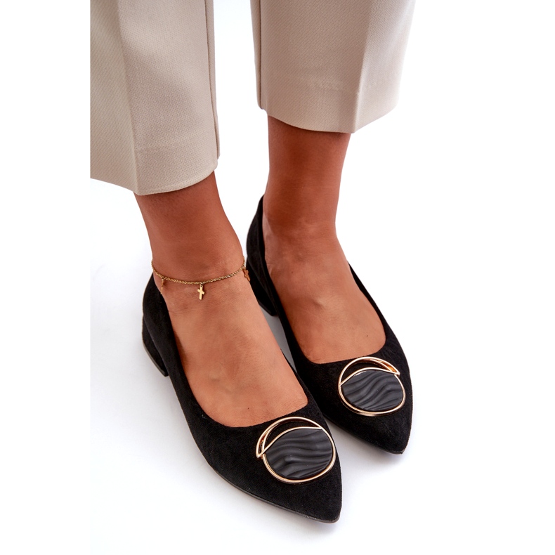 Frauenpumpen für Frauen mit niedrigem Heel mit Öko-ECO-S.Barski Kv27-037 Schwarz 3