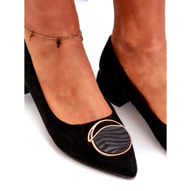 Frauenpumpen für Frauen mit niedrigem Heel mit Öko-ECO-S.Barski Kv27-037 Schwarz 4