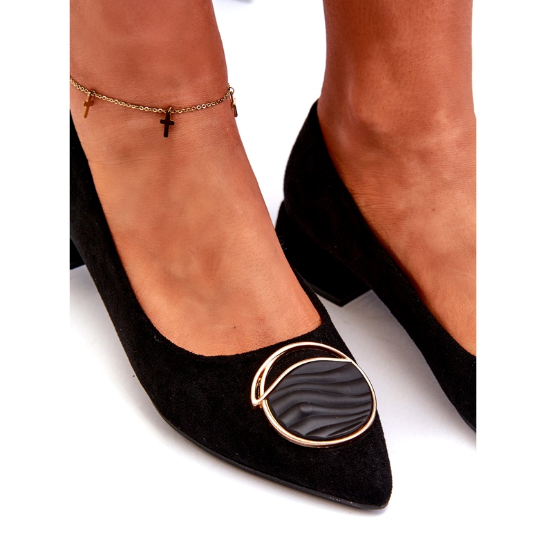 Frauenpumpen für Frauen mit niedrigem Heel mit Öko-ECO-S.Barski Kv27-037 Schwarz 4