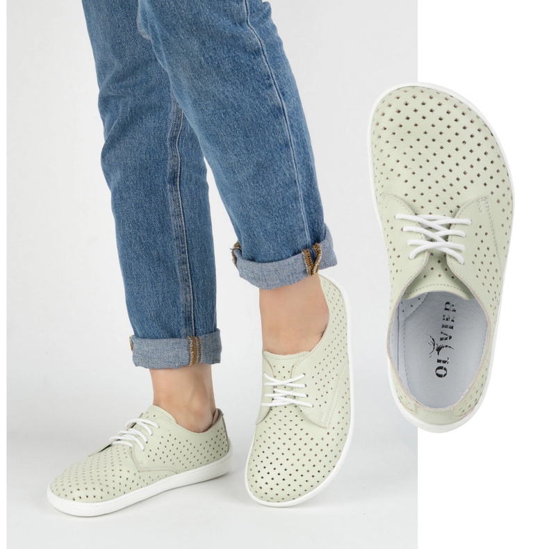 Olivier Barfuß minimalistische Openwork von Frauen 1288pol grün 1