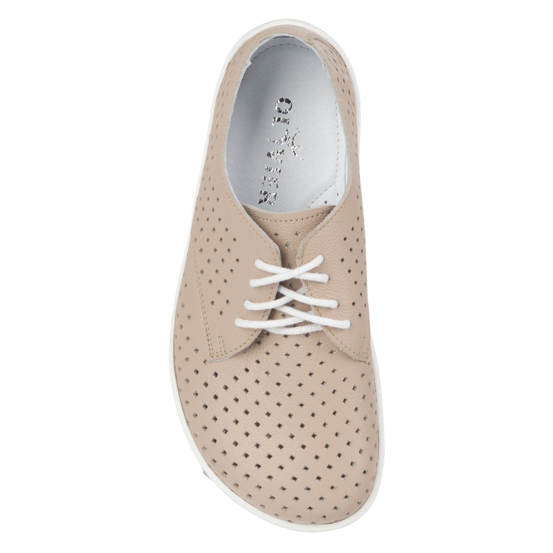 Olivier Barfuß minimalistische Sneaker von Frauen 1288pol Beige mit Weiß 2