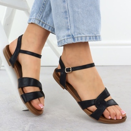 S.Barski Frauensandalen Czarne S. Barski Kv51-022 schwarz 4
