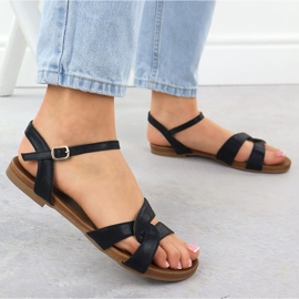 S.Barski Frauensandalen Czarne S. Barski Kv51-022 schwarz 5
