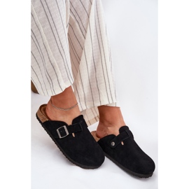 Frauen Wildleder Flip -Flops mit Big Star RR274A384 Schwarzer Schuldklammer 6
