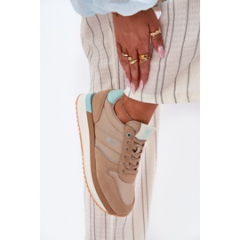 Women's Suede Sneakers Big Star RR274A048 Hi-Poly Dark-Tone-System beige 2