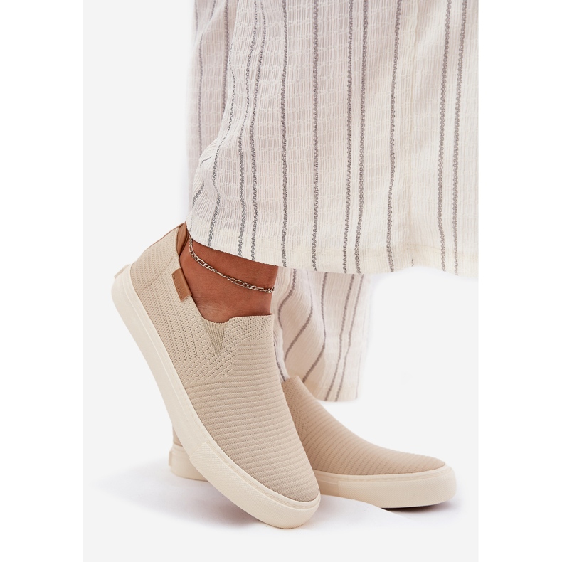 Frauen-Slip-on Big Star RR274721 Beige Sneakers 1