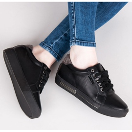 Vices Plateau-Sportschuhe schwarz braun 1