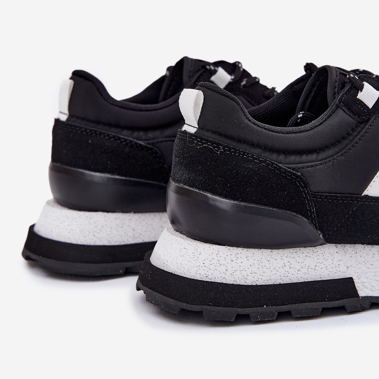 Herren-Sneaker auf der Lee Cooper LCJ-25-03-3378M Plattform schwarz 2