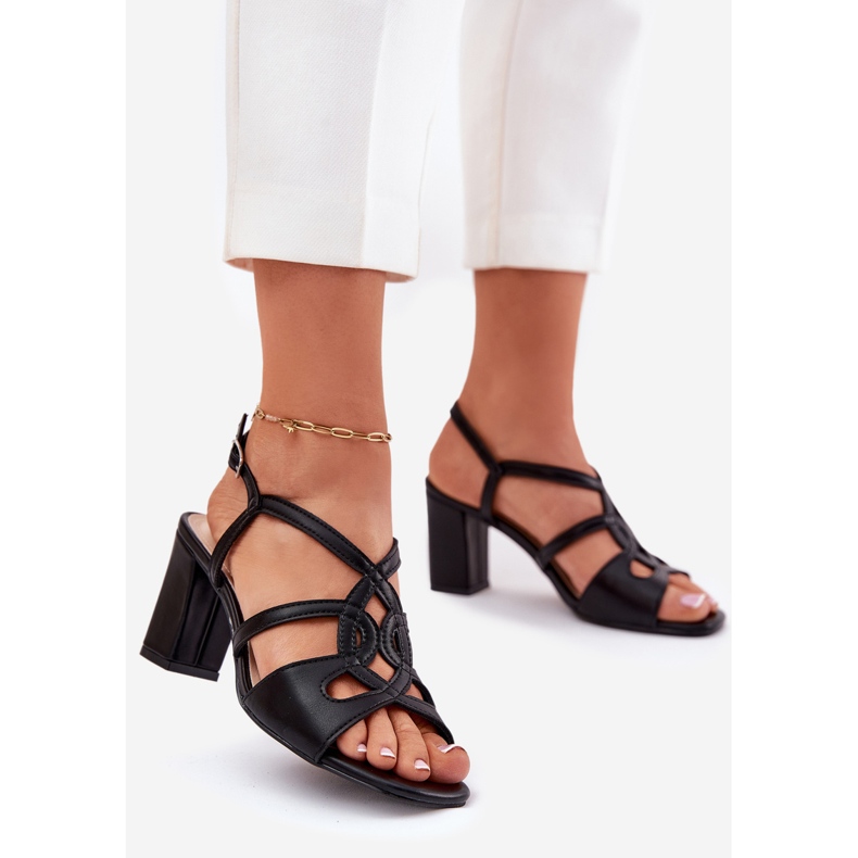 Frauen mit hohen Sandalen Sergio Leone SK884 Schwarz 1