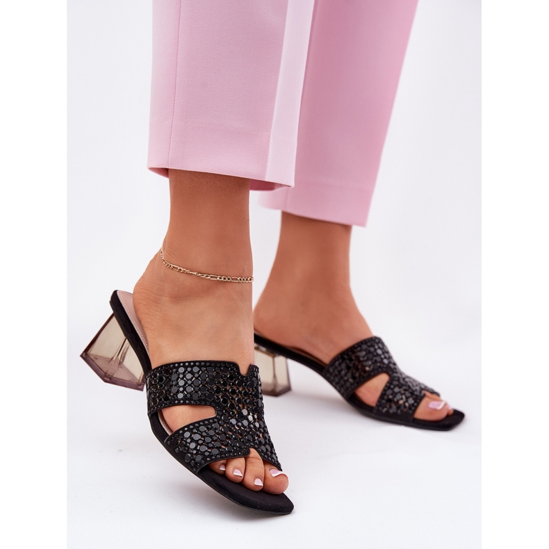 Damenflip Flops auf dem schwarzen Pfosten Vinceza 62230 2