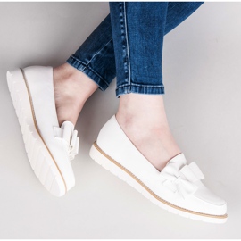 Vices Halbschuhe mit Schleife weiß 1