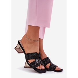 Damenflip Flops auf dem schwarzen Pfosten Vinceza 62230 1