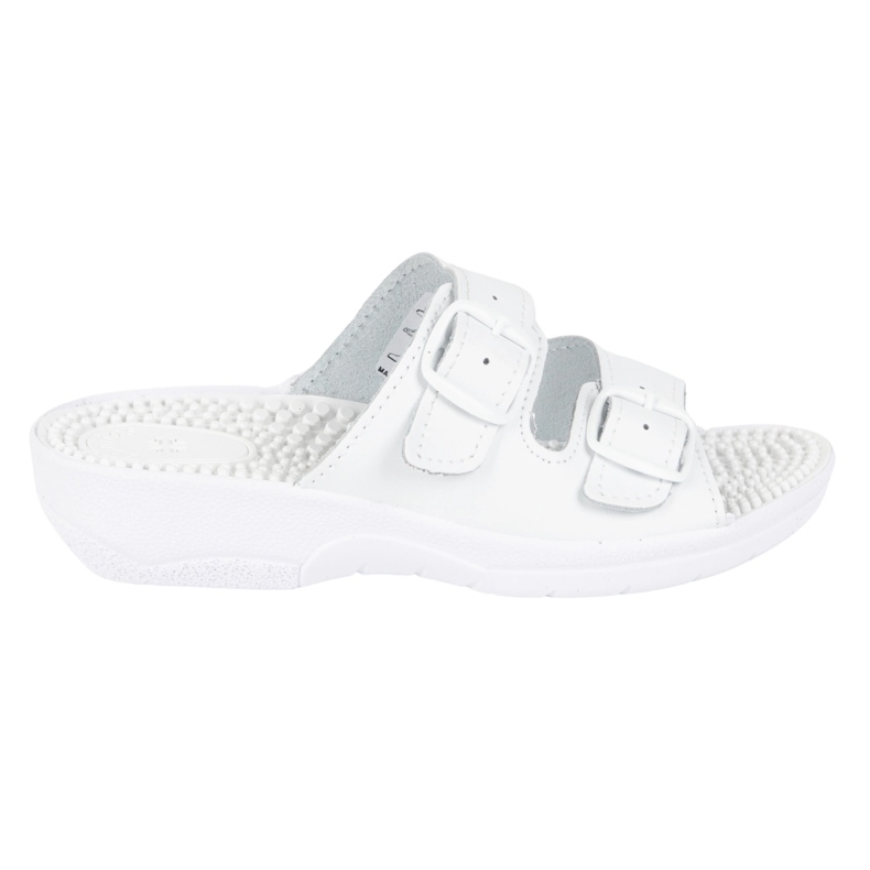 Vriston Frauenschuhe verstellbare Klappen Fakirki Massieren mit Spikes Nadia weiß 1